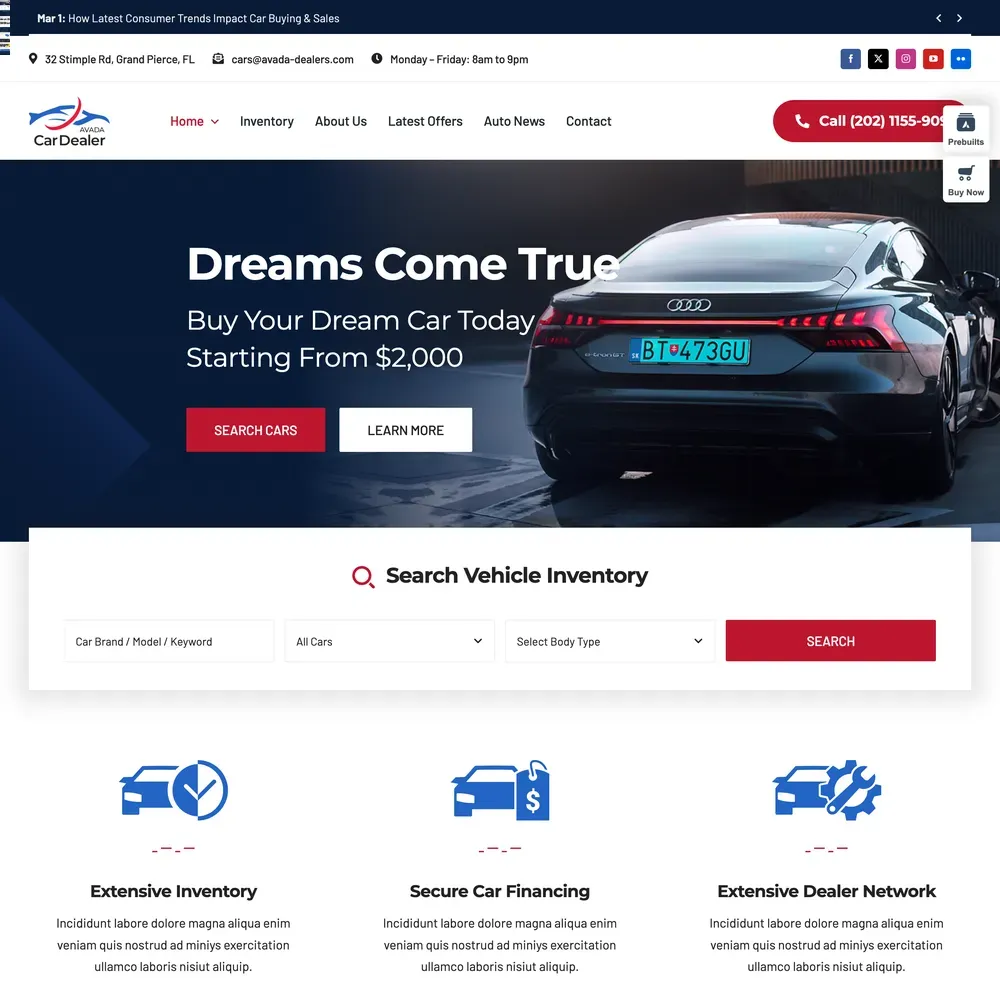 Car Dealership Website Design with Free VPS Web Hosting (1) Car Dealership Website Design with Free VPS Web Hosting