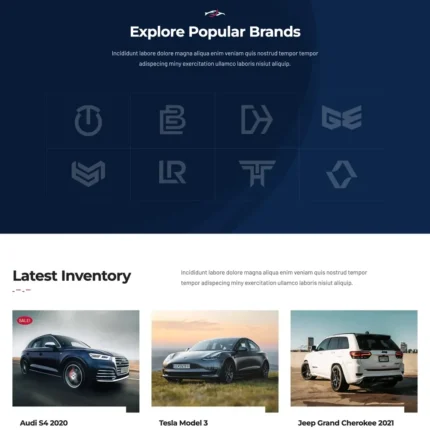 Car Dealership Website Design with Free VPS Web Hosting