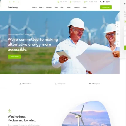 Renewable Energy Website Design with Free VPS Web Hosting