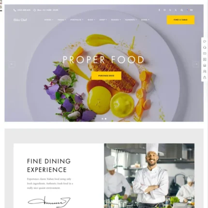 Restaurant Website Design with Free VPS Web Hosting