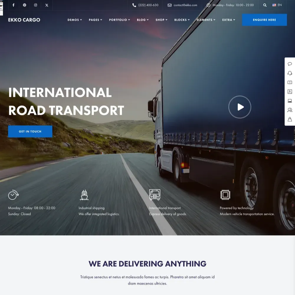 Transport Website Design with Free VPS Web Hosting Transport Website Design with Free VPS Web Hosting