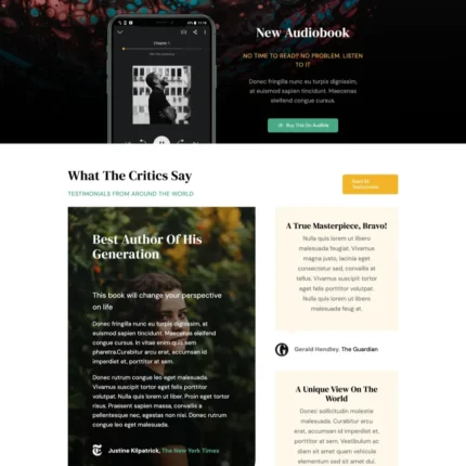 Author Website Design with Free VPS Web Hosting