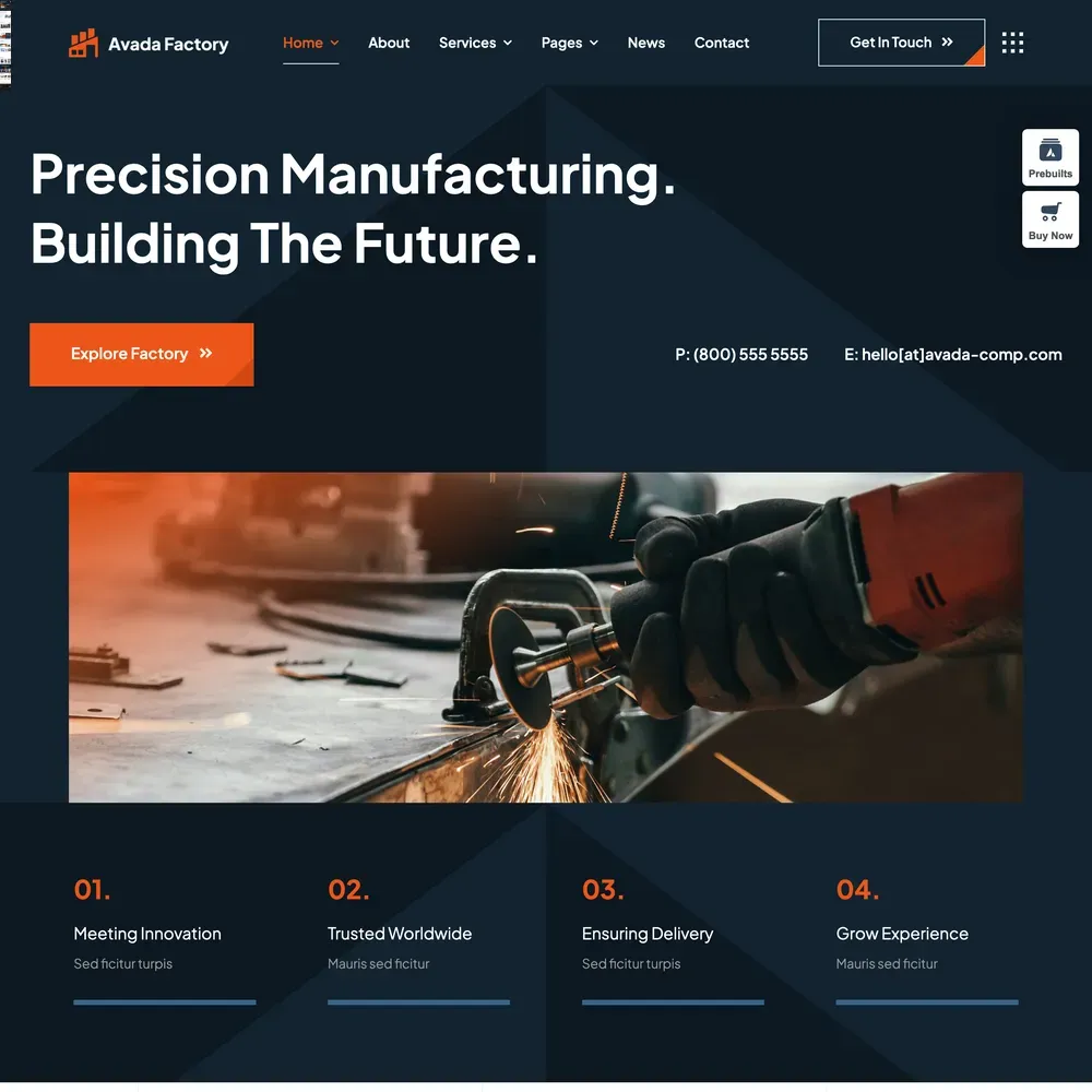 Factory Website Design with Free VPS Web Hosting (1) Factory Website Design with Free VPS Web Hosting