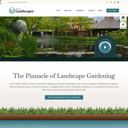 Landscaper Website Design with Free VPS Web Hosting
