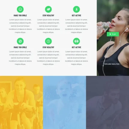 Sports Service Website Design with Free VPS Web Hosting