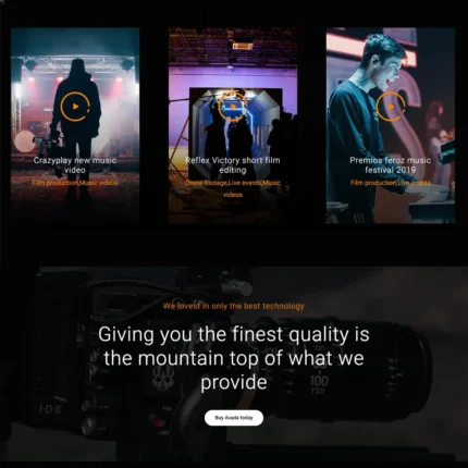 Videographer Website Design with Free VPS Web Hosting