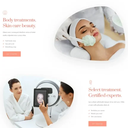 Beauty Salon Website Design with Free VPS Web Hosting
