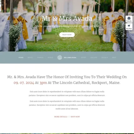 Marriage Website Design with Free VPS Web Hosting