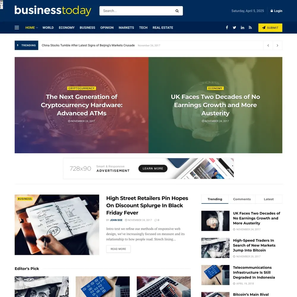 Business News Website Design with Free VPS Web Hosting (1) Business News Website Design with Free VPS Web Hosting