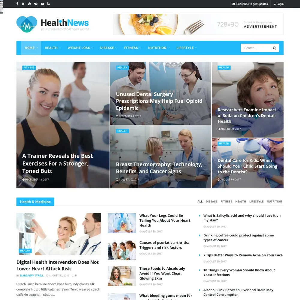 Health News Website Design with Free VPS Web Hosting (1) Health News Website Design with Free VPS Web Hosting (1)