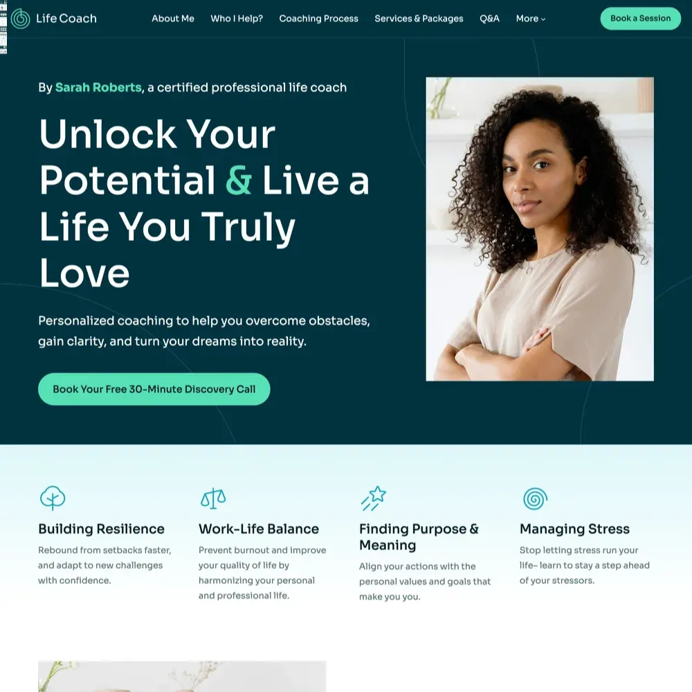 Life Coaching Website Design with Free VPS Web Hosting (1) Life Coaching Website Design with Free VPS Web Hosting