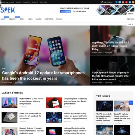 Modern Tech Website Design with Free VPS Web Hosting