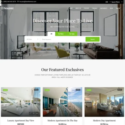 Housing Company Website Design with Free VPS Web Hosting