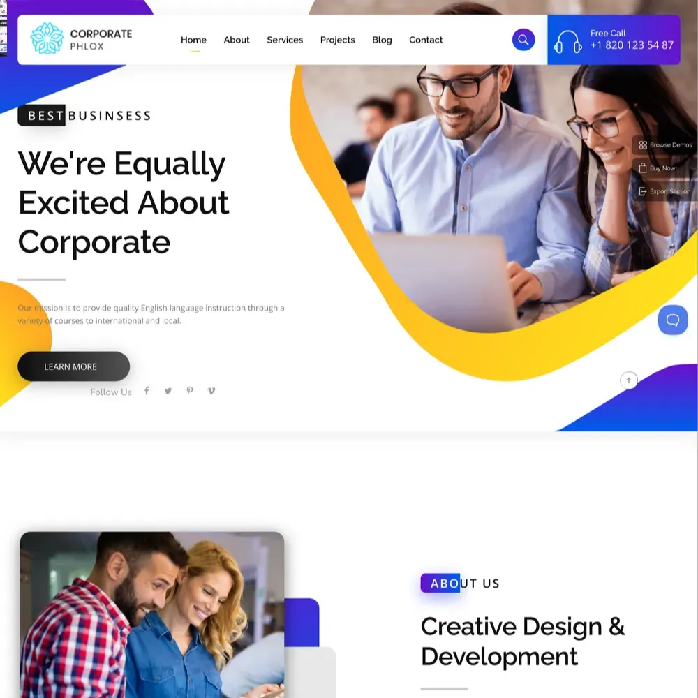 Modern Corporate Website Design with Free VPS Web Hosting (1) Modern Corporate Website Design with Free VPS Web Hosting
