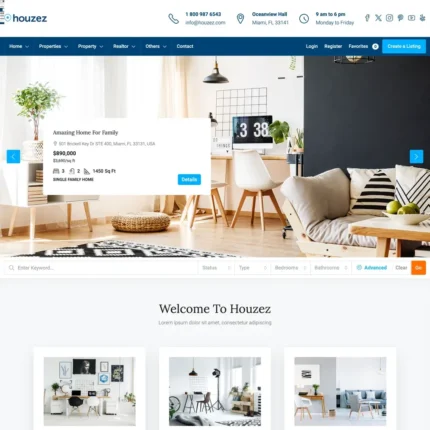 Realty Company Website Design with Free VPS Web Hosting