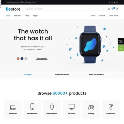 Smart Store Website Design with Free VPS Web Hosting