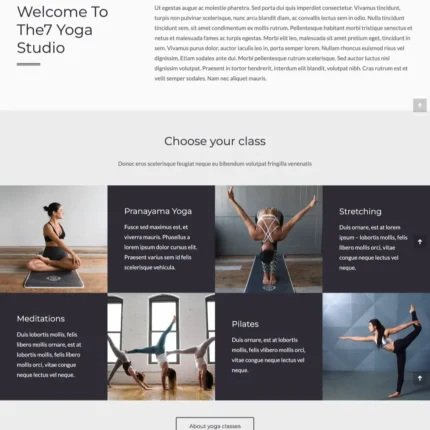 Yoga Studio Website Design with Free VPS Web Hosting