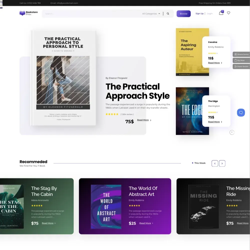 Book Shop Website Design with Free VPS Web Hosting (1) Book Shop Website Design with Free VPS Web Hosting