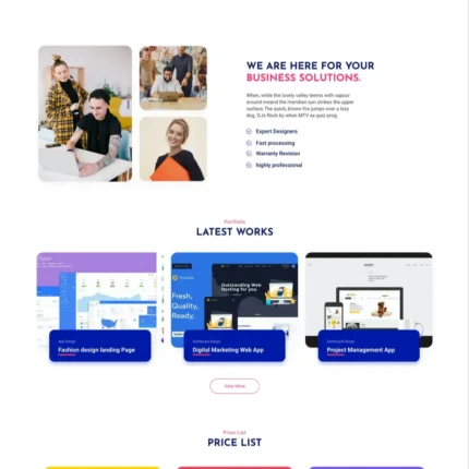 Business Solution Website Design with Free VPS Web Hosting