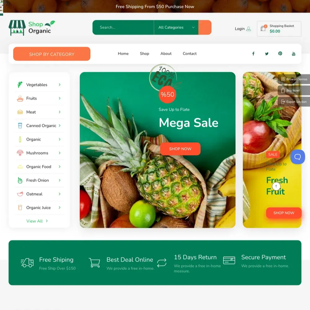 Natural Food Store Website Design with Free VPS Web Hosting (1) Natural Food Store Website Design with Free VPS Web Hosting