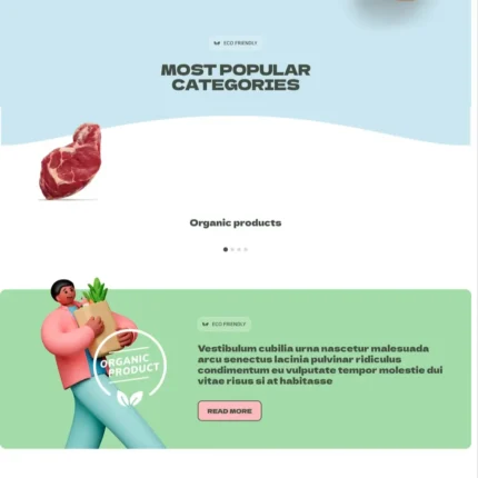 Eco Food Website Design with Free Web Hosting