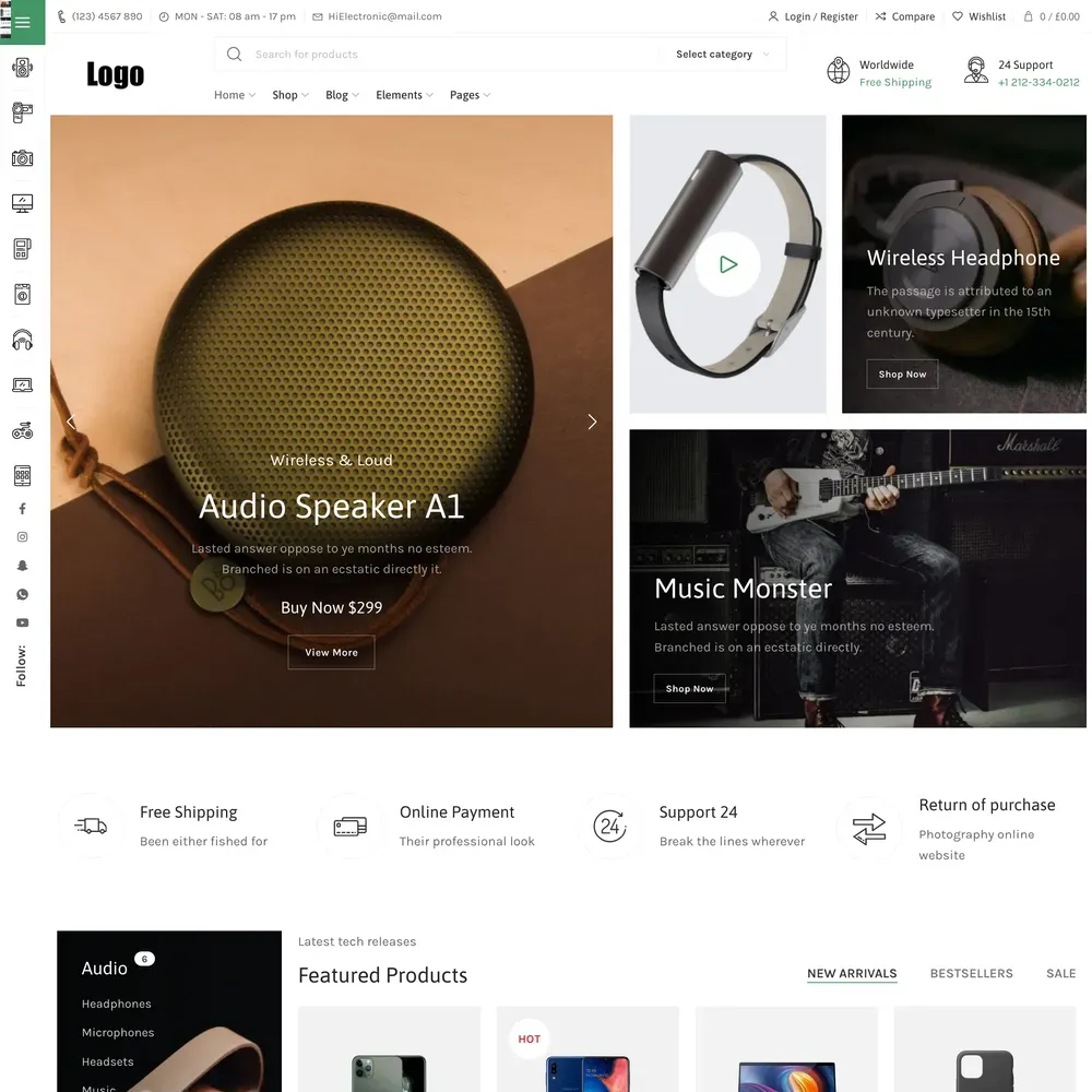 Electronics Market Website Design with Free VPS Web Hosting (1) Electronics Market Website Design with Free VPS Web Hosting