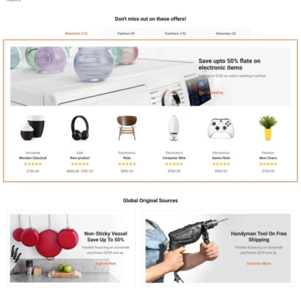 Multivendors Market Website Design with Free Web Hosting