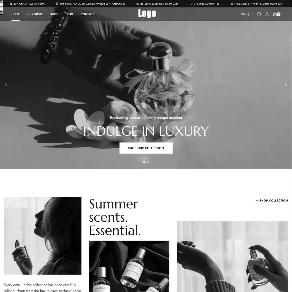 Perfume Website Design with Free Web Hosting (1) Perfume Website Design with Free Web Hosting
