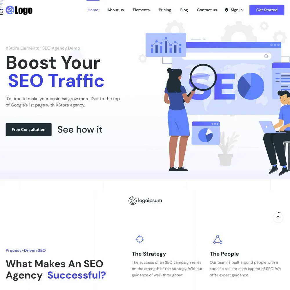 SEO Company Website Design with Free Web Hosting (1) SEO Company Website Design with Free Web Hosting