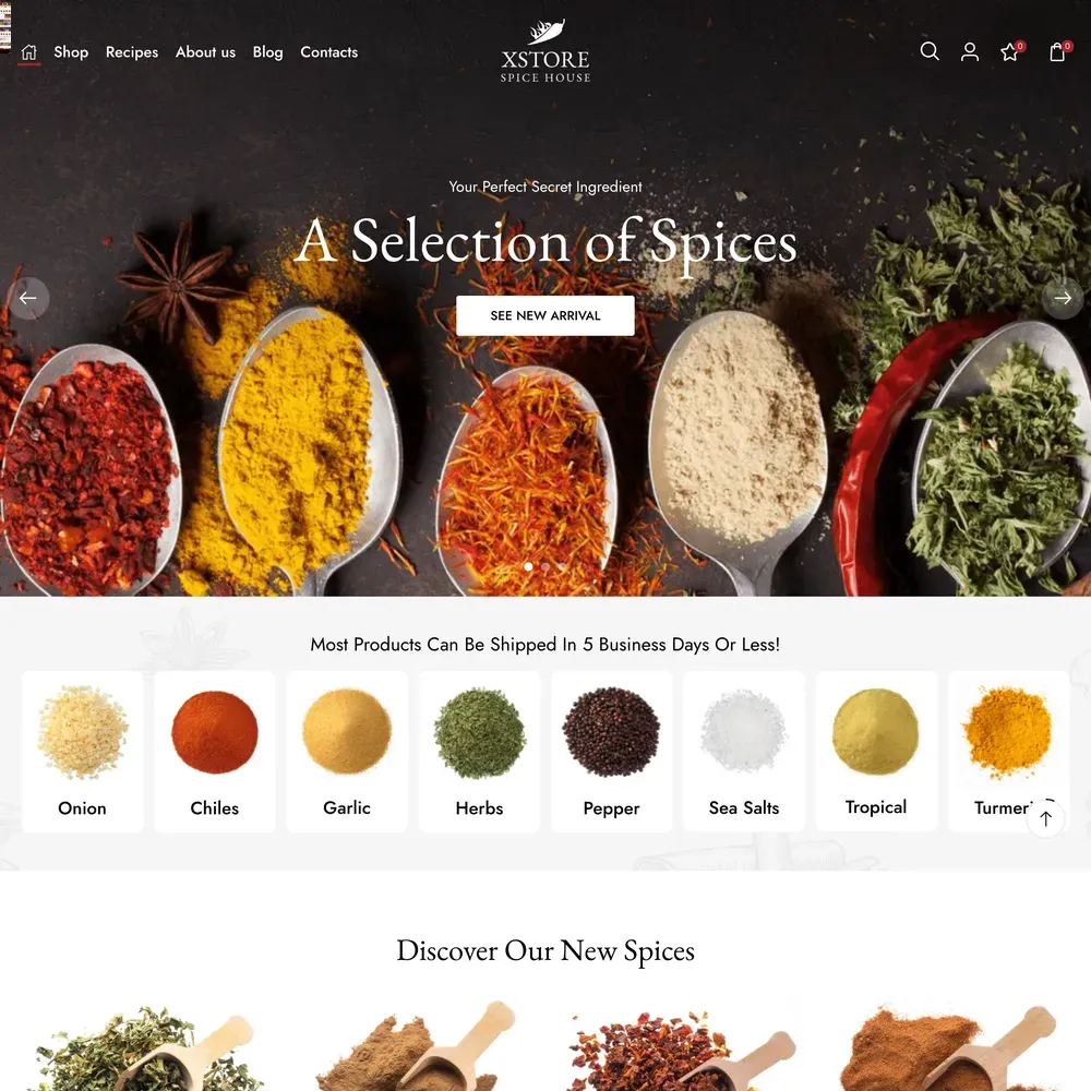Spice Shop Website Design with Free Web Hosting (1) Spice Shop Website Design with Free Web Hosting