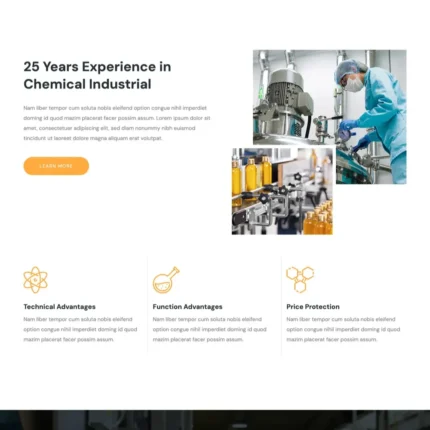 Chemical Manufacturing Website Design with Free Web Hosting
