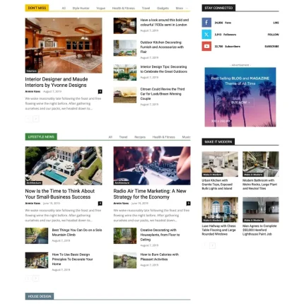 Newspaper Website Design with Free VPS Web Hosting